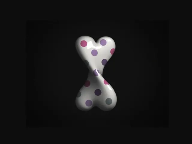 Abstract 3D Shape with Gradient, 3d-render, abstract, dark