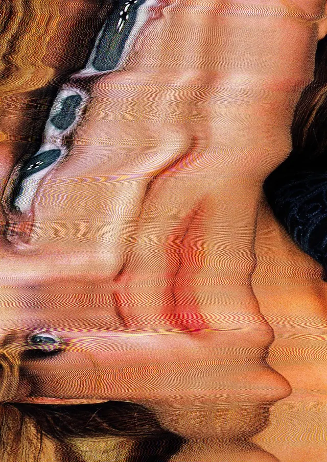 Abstract Human Form Study, organic, abstract, warm
