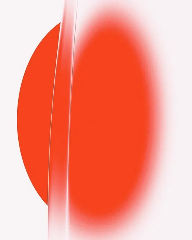 Abstract Red Gradient Shapes, minimal, abstract, vibrant
