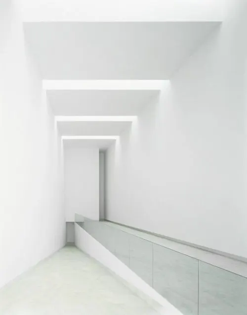 Minimalist White Corridor, minimal, light-mode, light
