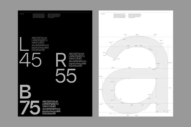Typography and Layout Specification, minimal, swiss, high-contrast