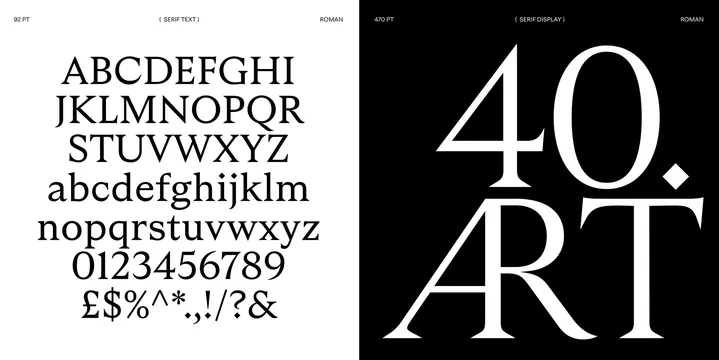 Typography Specimen Comparison