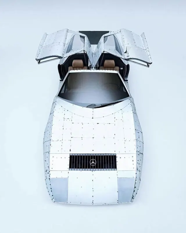 Futuristic Aircraft Concept, minimal, technical, light