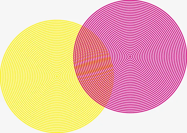 Concentric Circle Graphic, minimal, geometric, vibrant