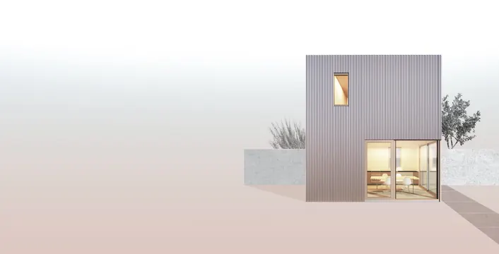 Modern Architectural Structure, minimal, geometric, muted