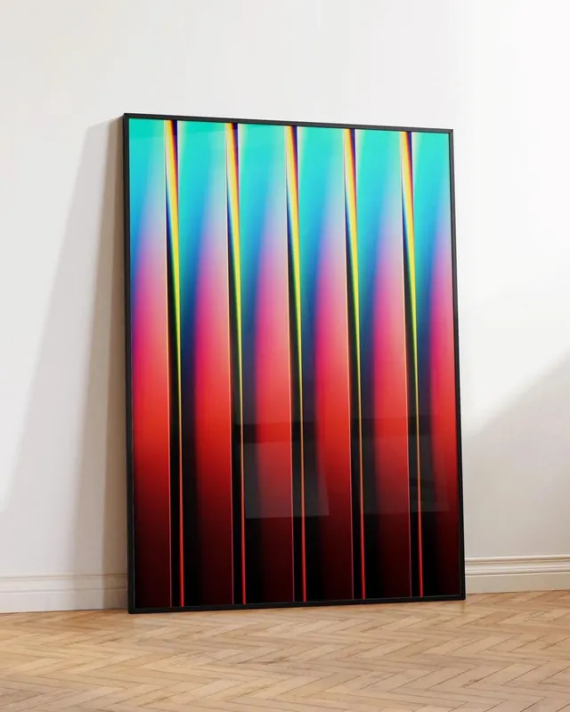 Vertical Gradient Panels, gradient-heavy, minimal, vibrant
