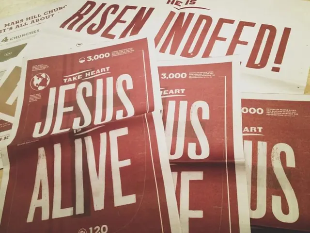 Jesus Is Alive Typography Collage