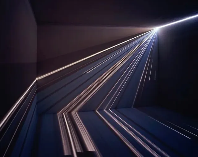 Abstract Light Architecture, minimal, geometric, dark