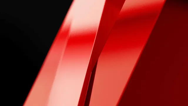 Red Geometric Abstract Graphic