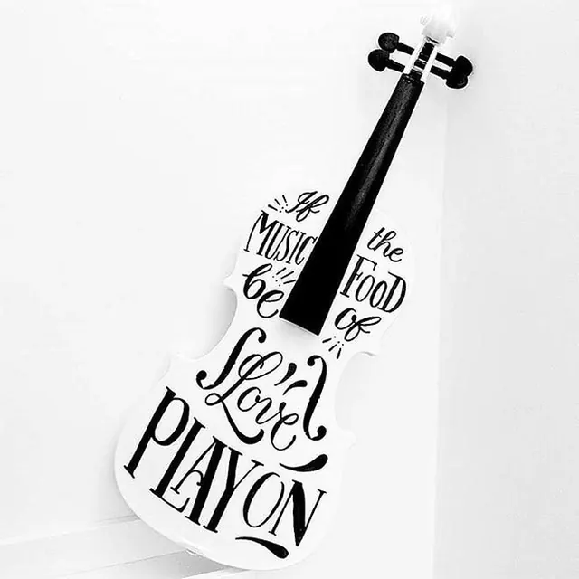 Electric Guitar Typography Illustration, minimal, monochrome, monochrome