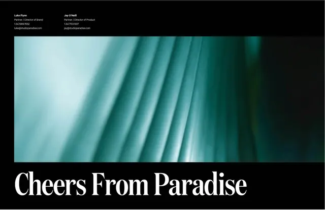 Cheers From Paradise, luxury, editorial, dark