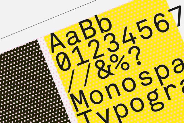 Monospace Typography Specimen