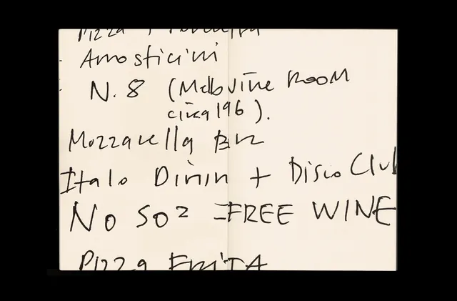 Handwritten Event List, minimal, organic, monochrome