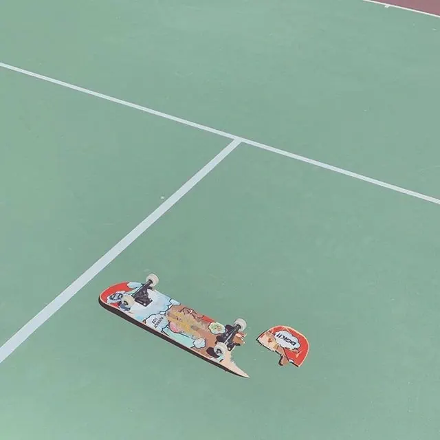 Tennis Court Graphic Illustration, playful, flat, vibrant