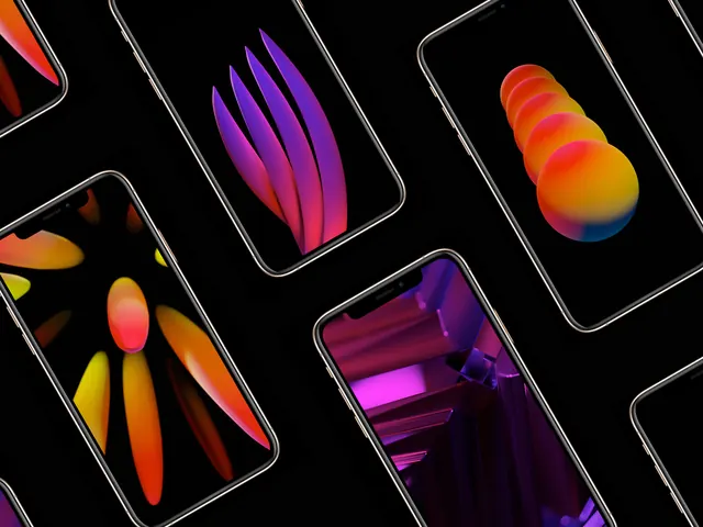 Abstract 3D Gradient Shapes, 3d-render, gradient-heavy, vibrant