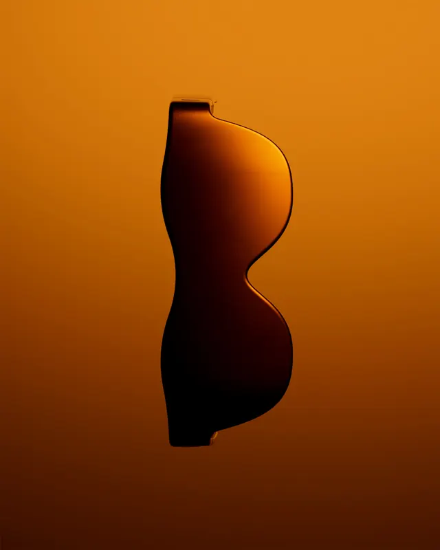 Abstract Amber Silhouette, minimal, abstract, vibrant
