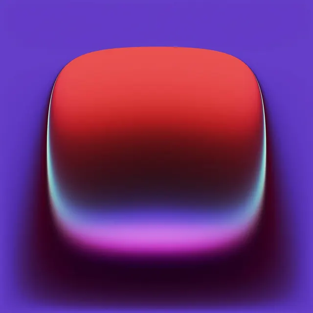 3D Rounded Square Gradient