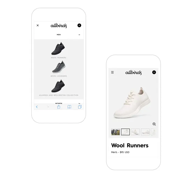 Allbody App Interface and Product Display, minimal, corporate-clean, light