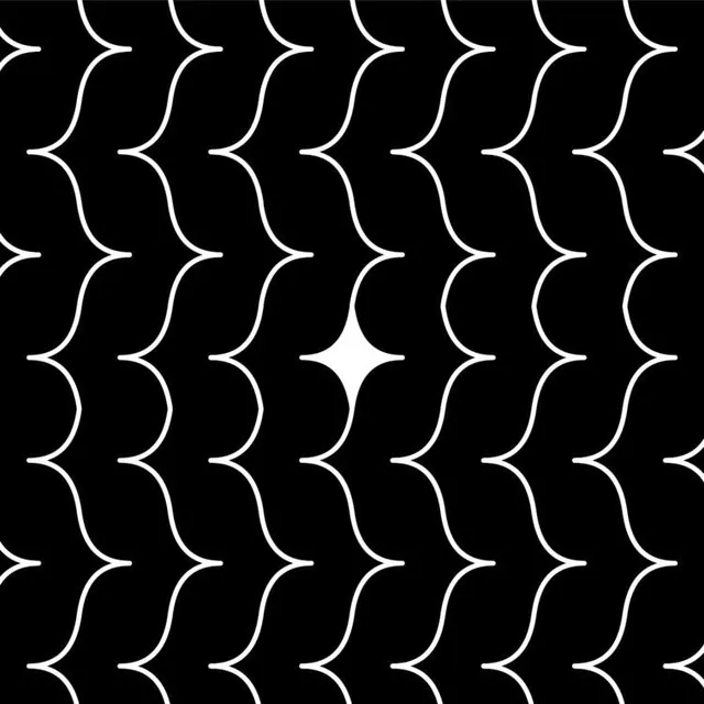 Abstract Wave Pattern, minimal, geometric, monochrome