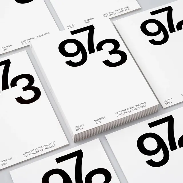 973 Identity System, minimal, swiss, monochrome