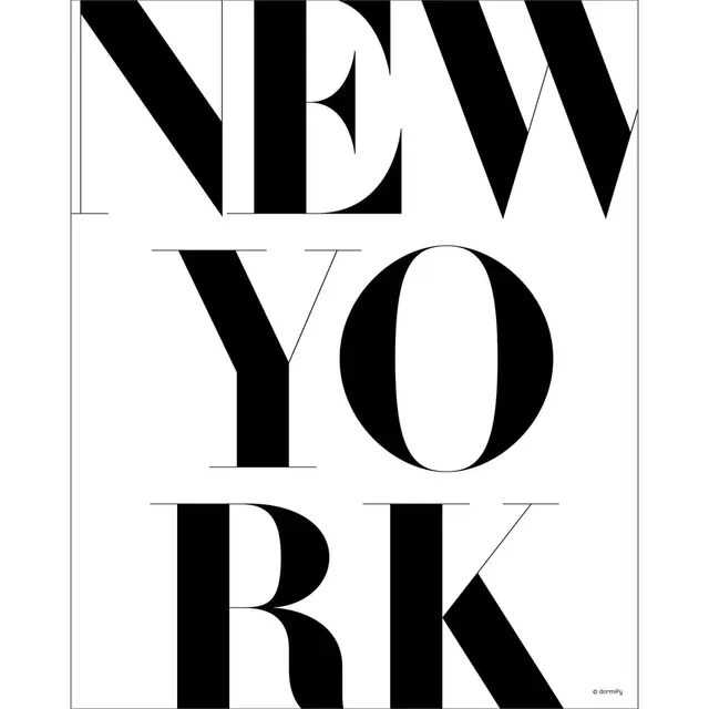 New York Typography Layout