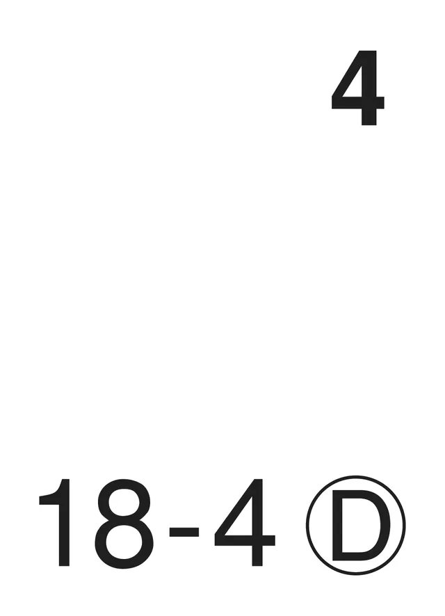 Numerical Identity System, minimal, swiss, monochrome