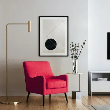 Modern Interior Living Space, minimal, light-mode, light