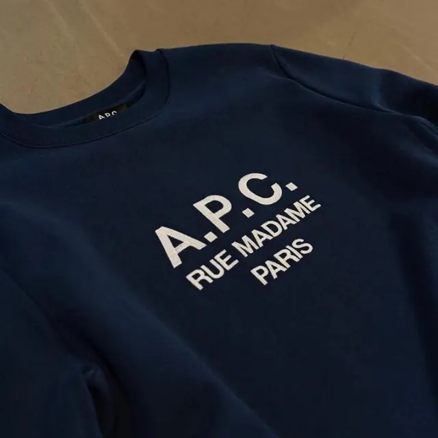 A.P.C. Rue Madame Paris Sweatshirt, minimal, corporate-clean, dark