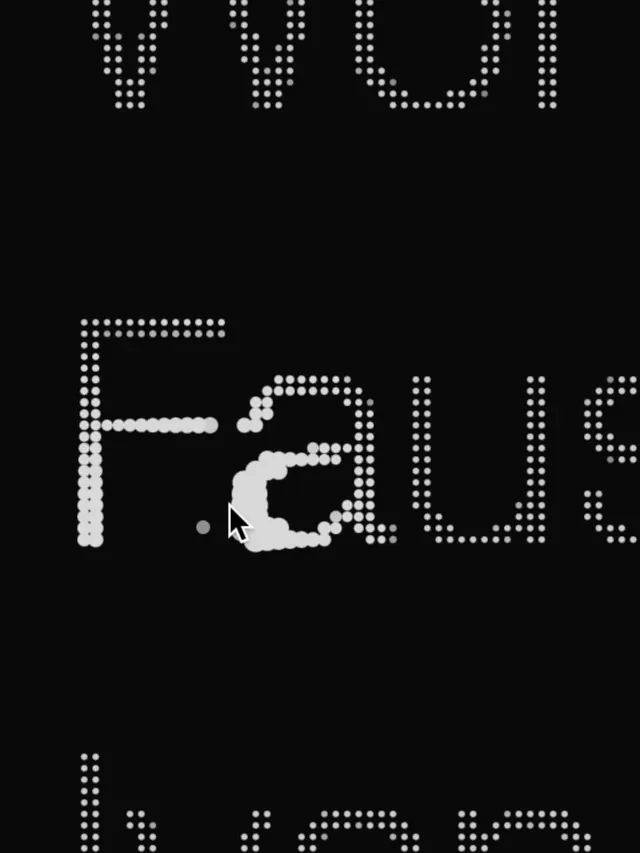 Dotted Typography Study, brutalist, technical, monochrome