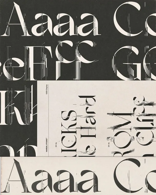 Typography Collage Composition, brutalist, monochrome, monochrome