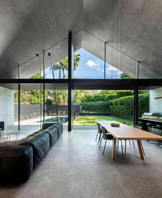 Modernist Interior Architecture, minimal, brutalist, monochrome