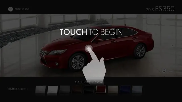 Touch to Begin Interface, dark-mode, minimal, dark