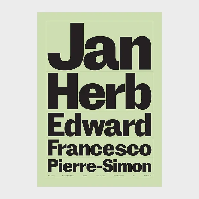 Typography Type Specimen