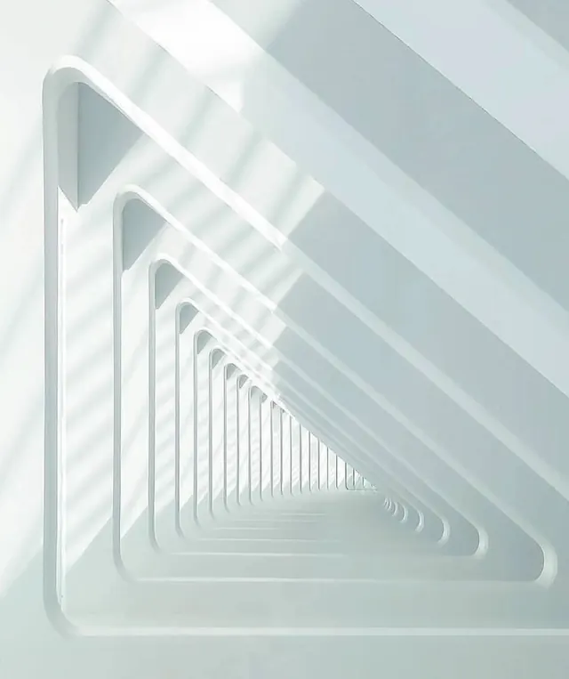Abstract Architectural Perspective, minimal, geometric, monochrome