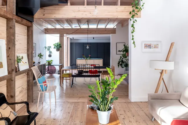 Modern Industrial Interior Design, organic, minimal, warm