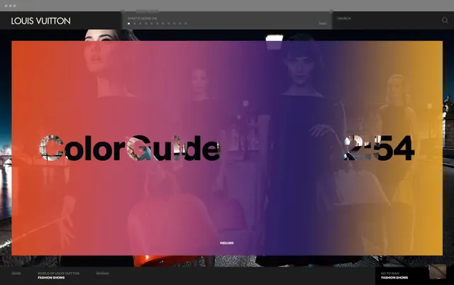 Colorade 54 Visual Identity, maximalist, gradient-heavy, vibrant