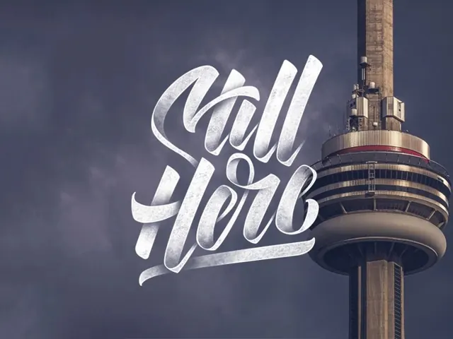 Call Here Script Logo, minimal, photographic, high-contrast