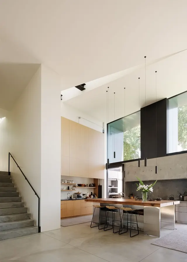 Modern Minimalist Office Interior, minimal, corporate-clean, light