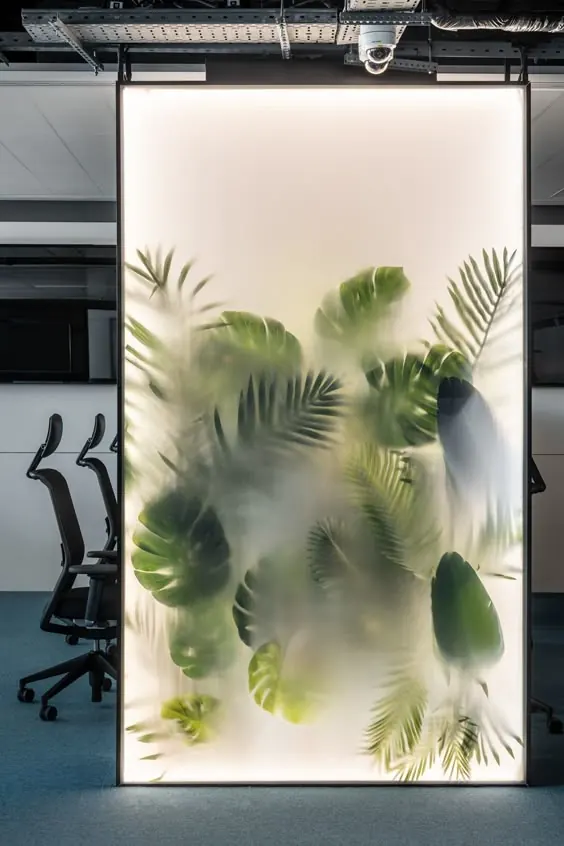 Botanical Light Installation, minimal, organic, muted