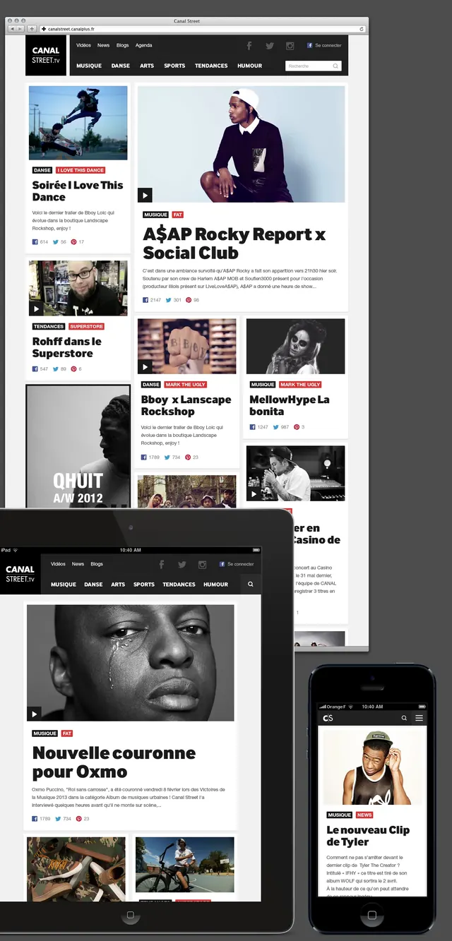 Mobile News Feed UI, minimal, corporate-clean, light