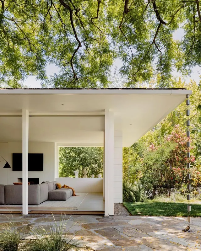 Modernist Pavilion Interior, minimal, luxury, light