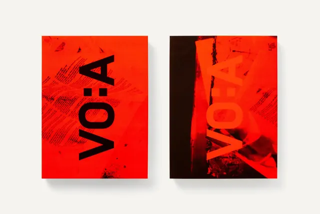VO:A Brand Identity, brutalist, maximalist, vibrant