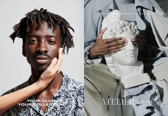 Portrait Collage with Sculpture