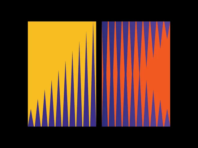 Abstract Geometric Wave Patterns, minimal, geometric, vibrant