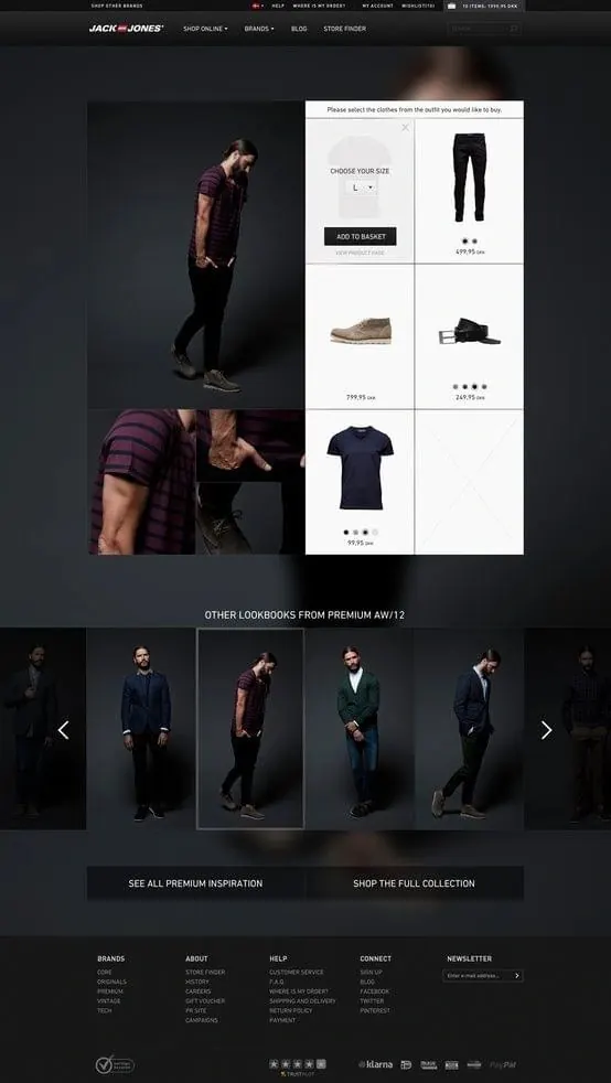 Fashion E-commerce Product Showcase, minimal, corporate-clean, monochrome