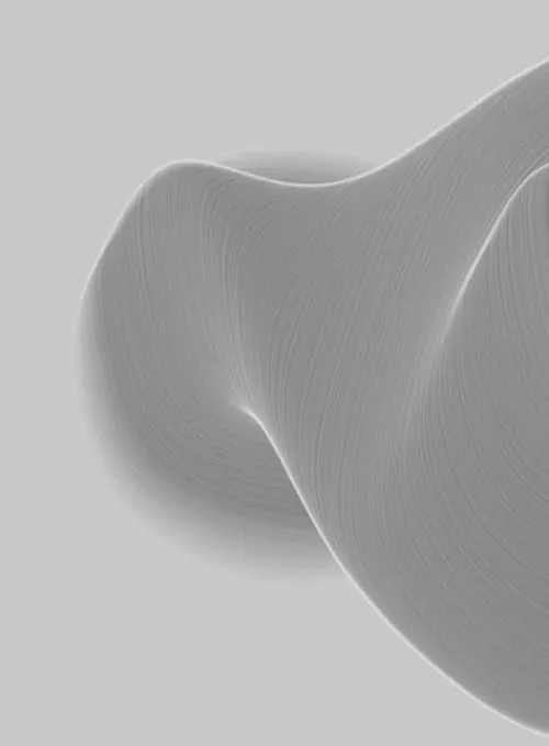 Abstract 3D Waveform, minimal, abstract, monochrome