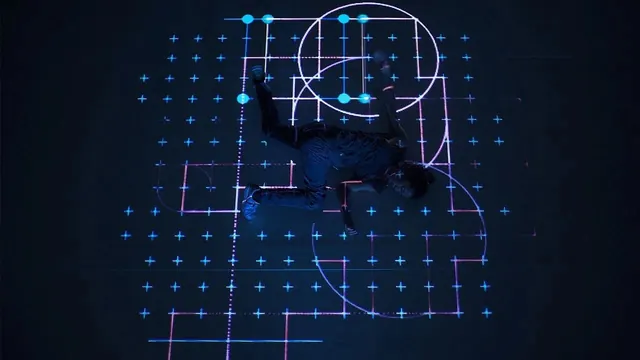 Abstract Geometric Grid System, technical, geometric, dark