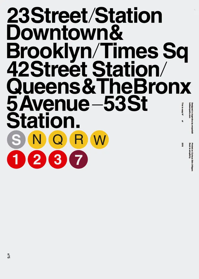 Typography and Station Identification Layout