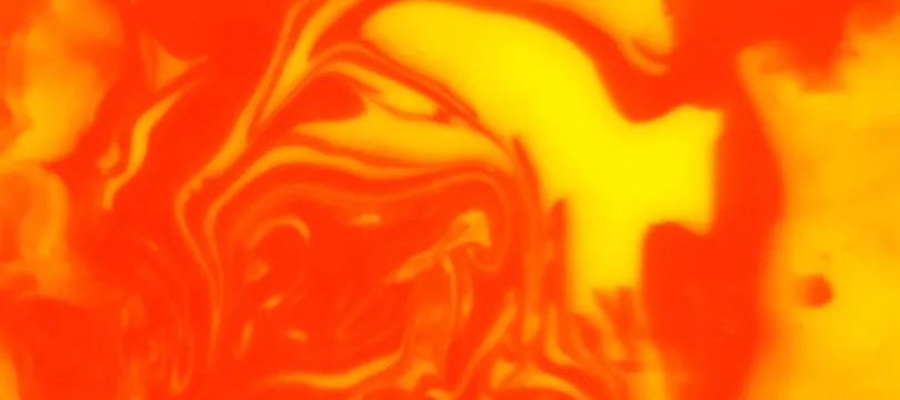 Abstract Orange and Yellow Fluid Pattern