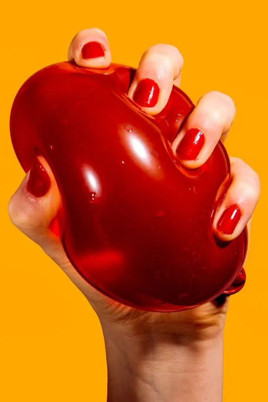Red Glossy 3D Hand